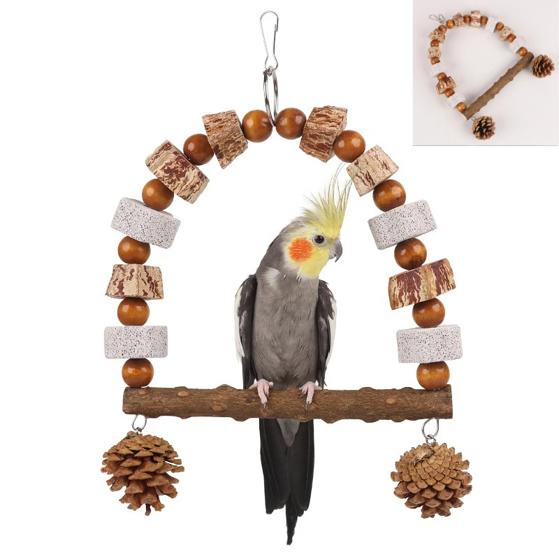 New Wood Parrot Stand Pole Swing Toy for Bird Tiger Skin Claw Grinding Beak Grinding Stand Pole Bird Cage Accessories
New Wood Parrot Stand Pole Swing Toy for Bird Tiger Skin Claw Grinding Beak Grinding Stand Pole Bird Cage Accessories