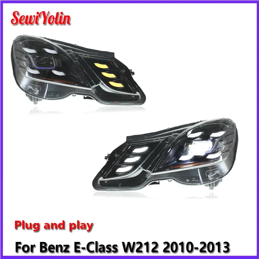 Автомобильные светодиодные фары в сборе для Benz E-Class W212 2010-2013, авто противотуманные фары DRL, стоп-сигналы поворота Plug and Play
Автомобильные светодиодные фары в сборе для Benz E-Class W212 2010-2013, авто противотуманные фары DRL, стоп-сигналы поворота Plug and Play