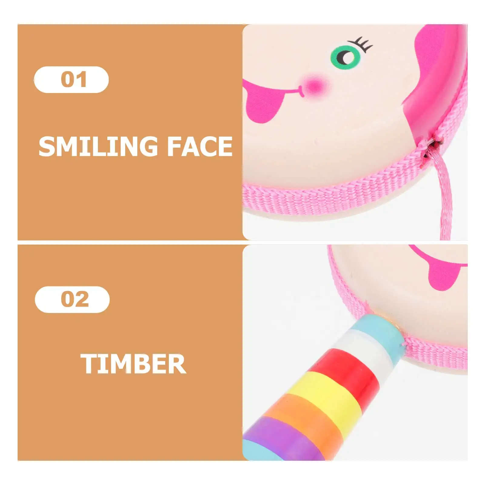 4pcs Wooden Rattle Drum Baby Toys Smooth Edges Educational Gift for Toddlers Christmas Birthday Present Cartoon Hand Rattle
4pcs Wooden Rattle Drum Baby Toys Smooth Edges Educational Gift for Toddlers Christmas Birthday Present Cartoon Hand Rattle