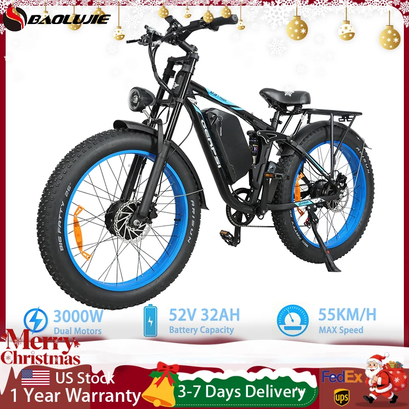 BAOLUJIE 2603 3000 Вт E велосипед Электрический велосипед 52V32AH 55 км/ч Электрический велосипед Горные электронные велосипеды для взрослых Двойной двигатель【 Гарантия 1 год】
BAOLUJIE 2603 3000 Вт E велосипед Электрический велосипед 52V32AH 55 км/ч Электрический велосипед Горные электронные велосипеды для взрослых Двойной двигатель【 Гарантия 1 год】