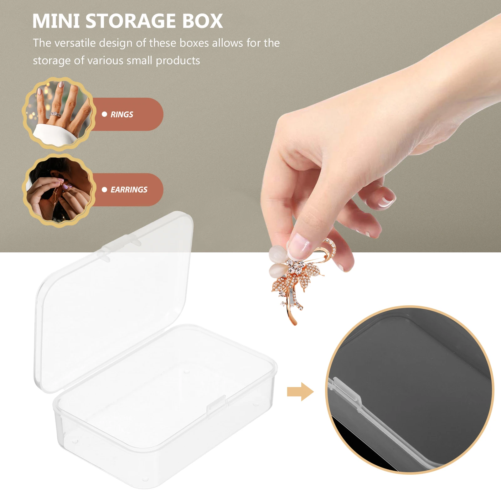 10 Pcs Storage Boxes 85x55x25mm Transparent Plastic Mini Packing Cases Beads ganizer Containers Small Clear Box
10 Pcs Storage Boxes 85x55x25mm Transparent Plastic Mini Packing Cases Beads ganizer Containers Small Clear Box
