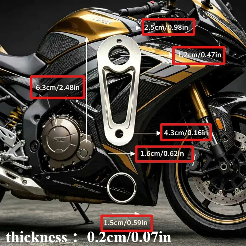 Universal Motorcycle Bracket Mount Plate - Brushed Stainless Steel, Silver/Black
Universal Motorcycle Bracket Mount Plate - Brushed Stainless Steel, Silver/Black