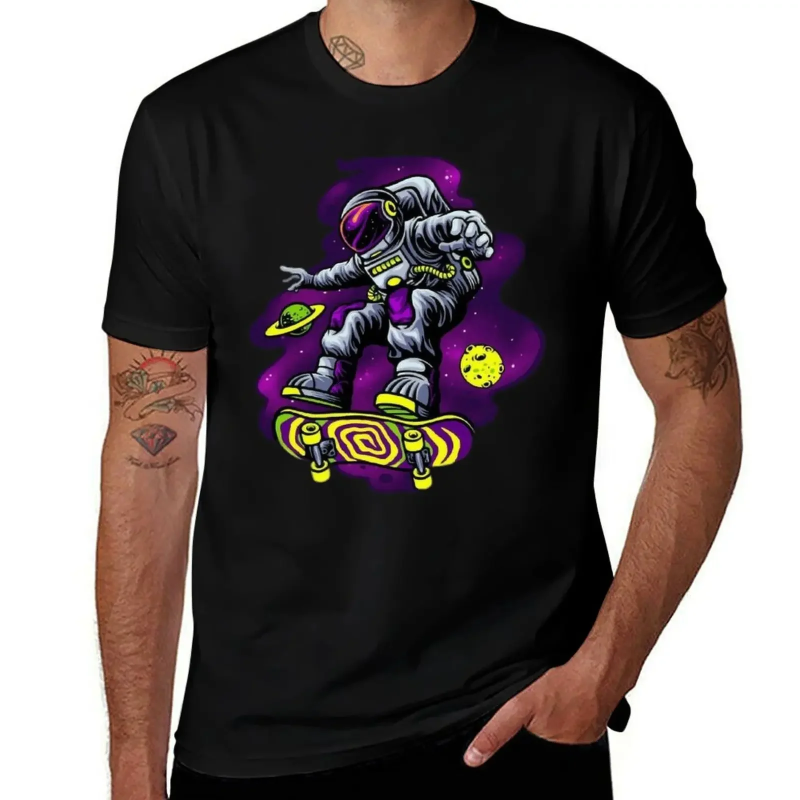Space Skate Astronaut Psicodelic T-Shirt oversized man clothes plus sizes Short sleeve tee heavyweight t shirts for men
Space Skate Astronaut Psicodelic T-Shirt oversized man clothes plus sizes Short sleeve tee heavyweight t shirts for men
