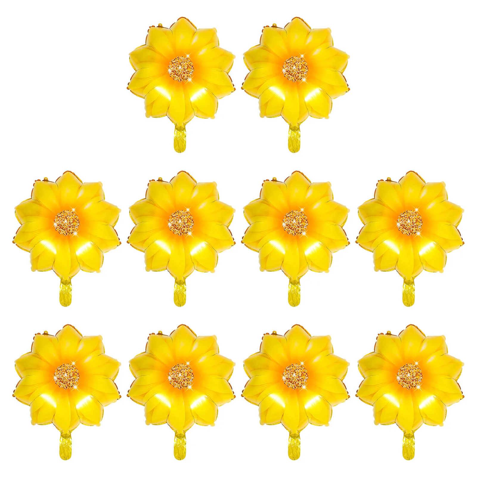 10 pcs Sunflower Balloons Aluminum Film Party Decorative Balloon Set For Birthday Wedding Celebration Kids Decor Flower Shape
10 pcs Sunflower Balloons Aluminum Film Party Decorative Balloon Set For Birthday Wedding Celebration Kids Decor Flower Shape