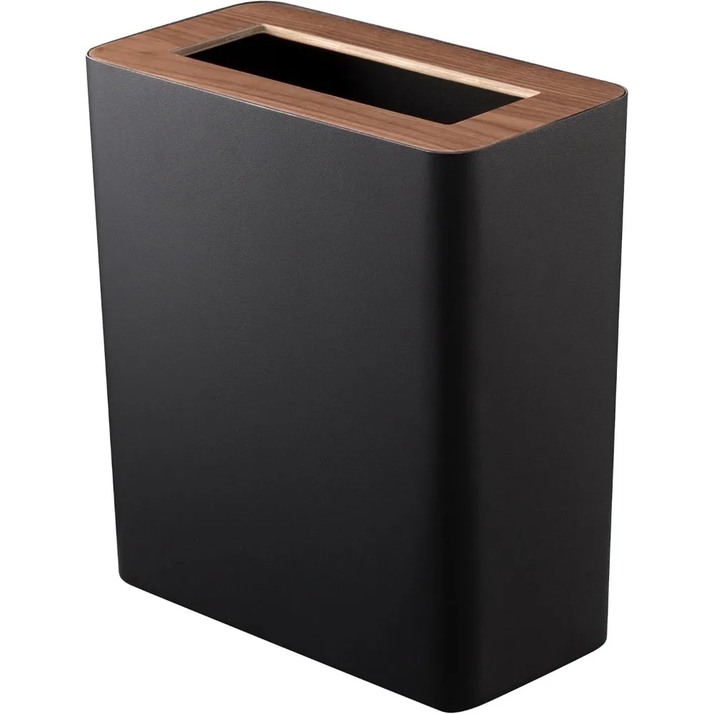 Home Trash Can - Small Modern Home Wastebasket for Bathroom Kitchen office Steel + Wood One Size Walnut
Home Trash Can - Small Modern Home Wastebasket for Bathroom Kitchen office Steel + Wood One Size Walnut