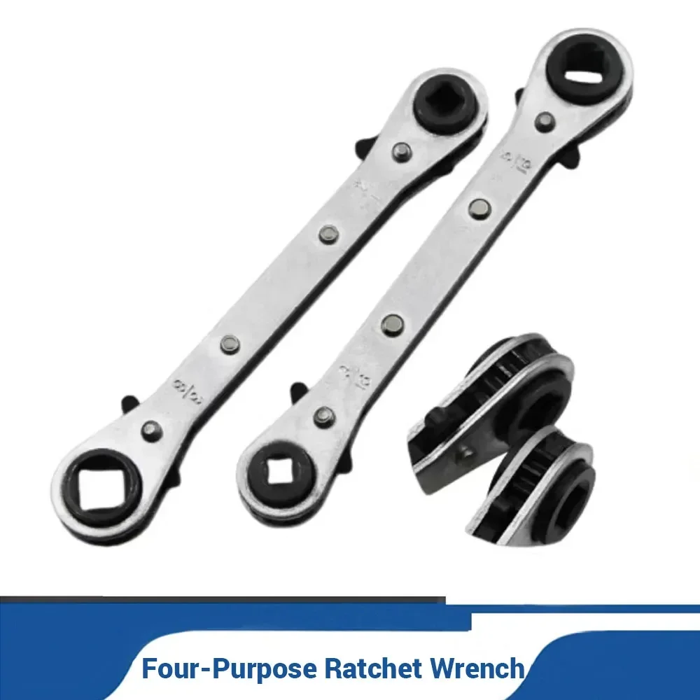 Straight Handle Double Head Four-Purpose Ratchet Wrench 1/4'' 3/8'' 3/16'' 5/16''inch Multi-Functional Wrench Rofessional Tools
Straight Handle Double Head Four-Purpose Ratchet Wrench 1/4'' 3/8'' 3/16'' 5/16''inch Multi-Functional Wrench Rofessional Tools