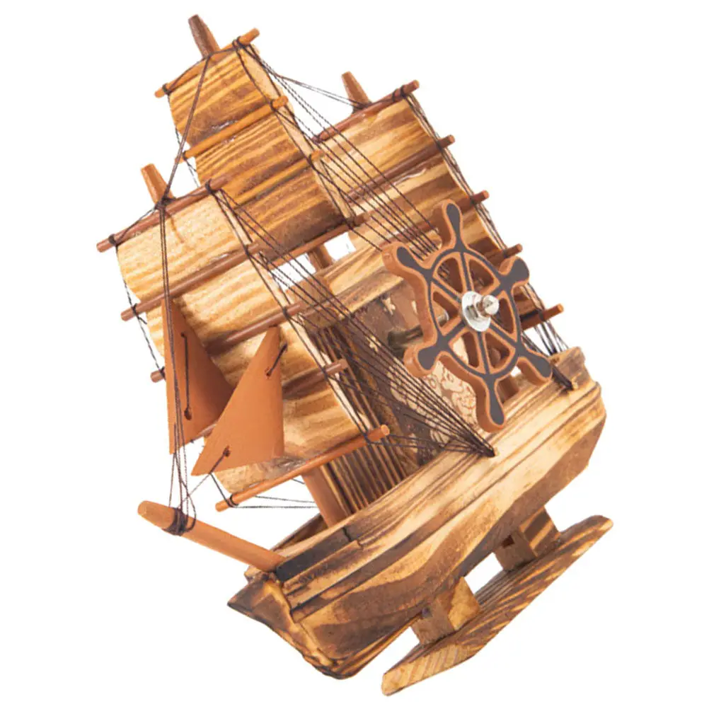 Elegant Wooden Sailing Boat Ornament Mediterranean Style Desktop Decor Small Sailboat Decoration for Living Room Office Bedroom
Elegant Wooden Sailing Boat Ornament Mediterranean Style Desktop Decor Small Sailboat Decoration for Living Room Office Bedroom