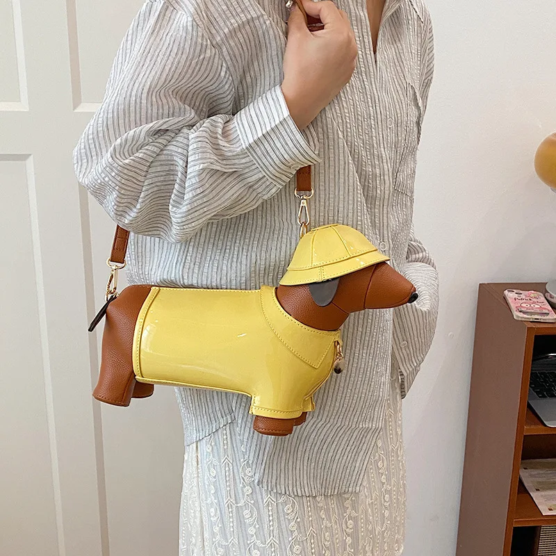 Дизайнерская новая креативная сумка через плечо в форме собаки для женщин, уличная ниша, кошелек через плечо, высокое качество, милая сумка с животным принтом
Дизайнерская новая креативная сумка через плечо в форме собаки для женщин, уличная ниша, кошелек через плечо, высокое качество, милая сумка с животным принтом