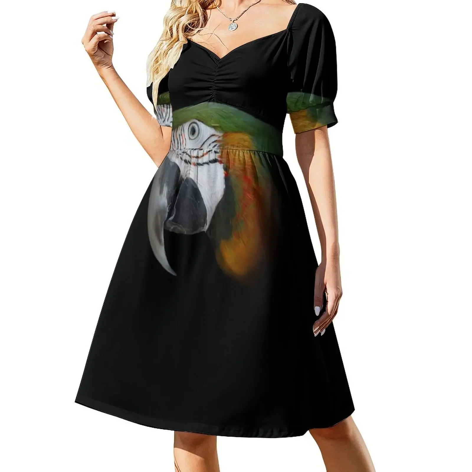 Harlequin hybrid macaw portrait Sleeveless Dress purple dress sensual sexy dress for women
Harlequin hybrid macaw portrait Sleeveless Dress purple dress sensual sexy dress for women