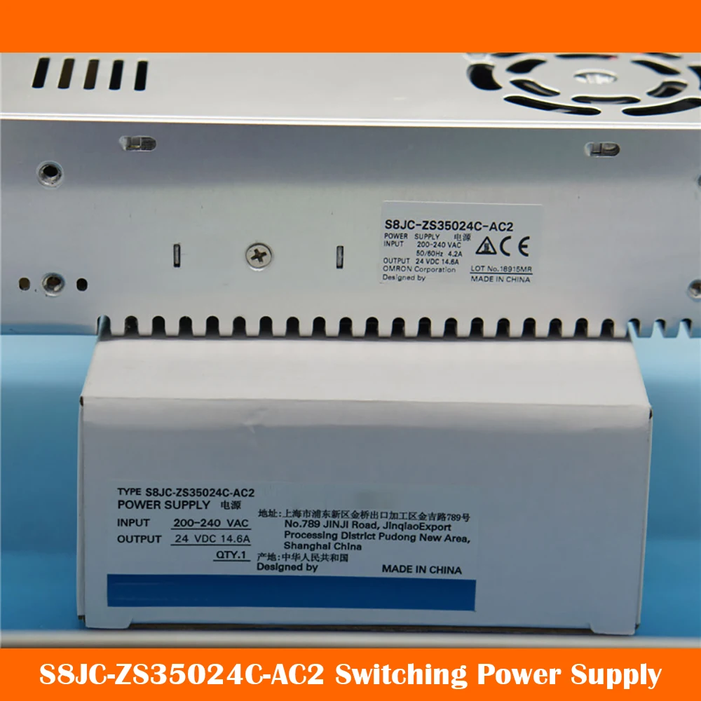 Switching Power Supply S8JC-ZS35024C-AC2 24 VDC 14.6A Fast Ship Work Fine High Quality
Switching Power Supply S8JC-ZS35024C-AC2 24 VDC 14.6A Fast Ship Work Fine High Quality