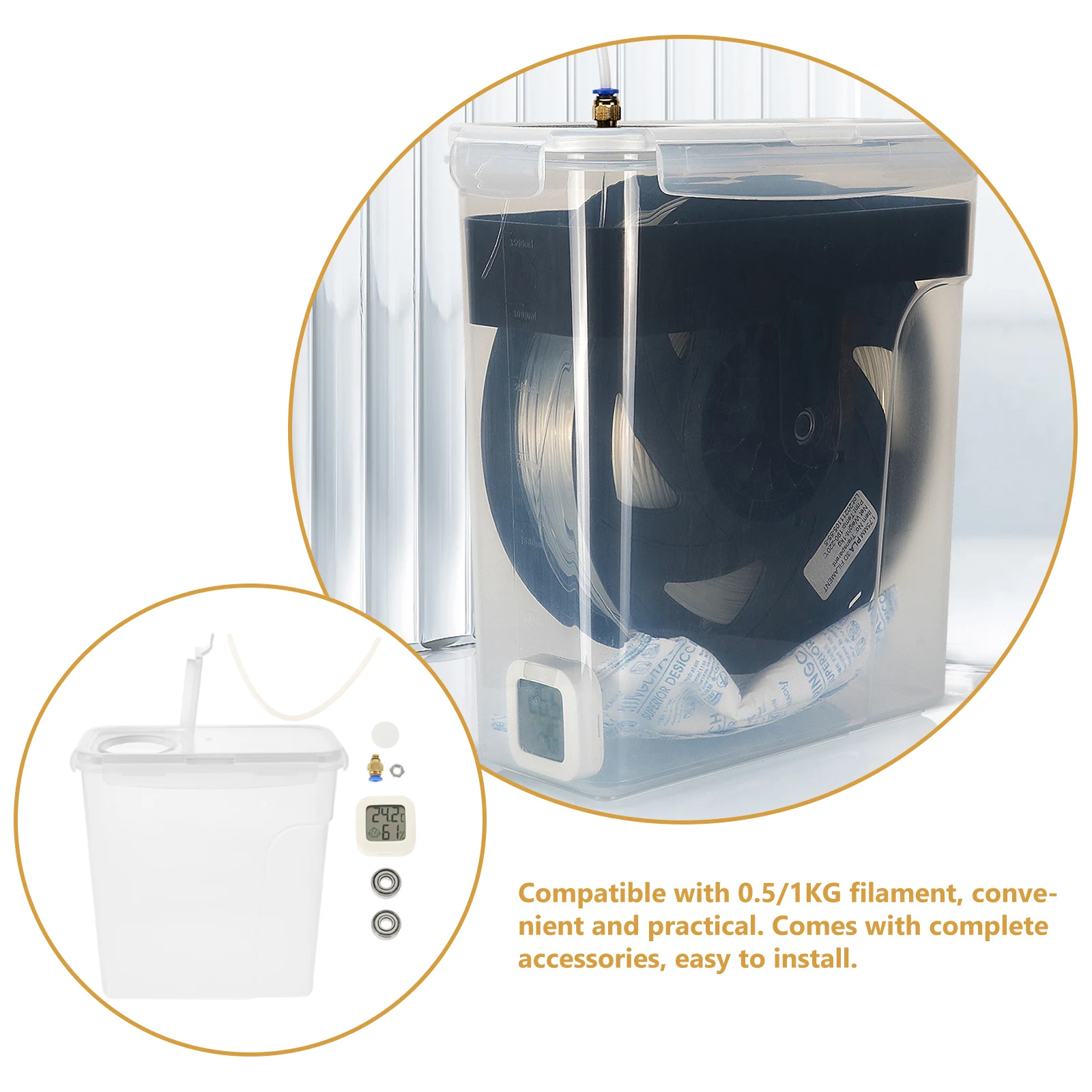 Drying Box Printer Dehydrator Storage Dryer 3d and Mat Printing Spool Holder
Drying Box Printer Dehydrator Storage Dryer 3d and Mat Printing Spool Holder