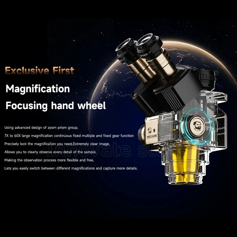 Тринокулярный стереомикроскоп MECHANIC ROBOT 7060T-TG 7X-60X с непрерывным зумом WF10X25, окуляр для процессора, инструмент для ремонта сварки BGA
Тринокулярный стереомикроскоп MECHANIC ROBOT 7060T-TG 7X-60X с непрерывным зумом WF10X25, окуляр для процессора, инструмент для ремонта сварки BGA