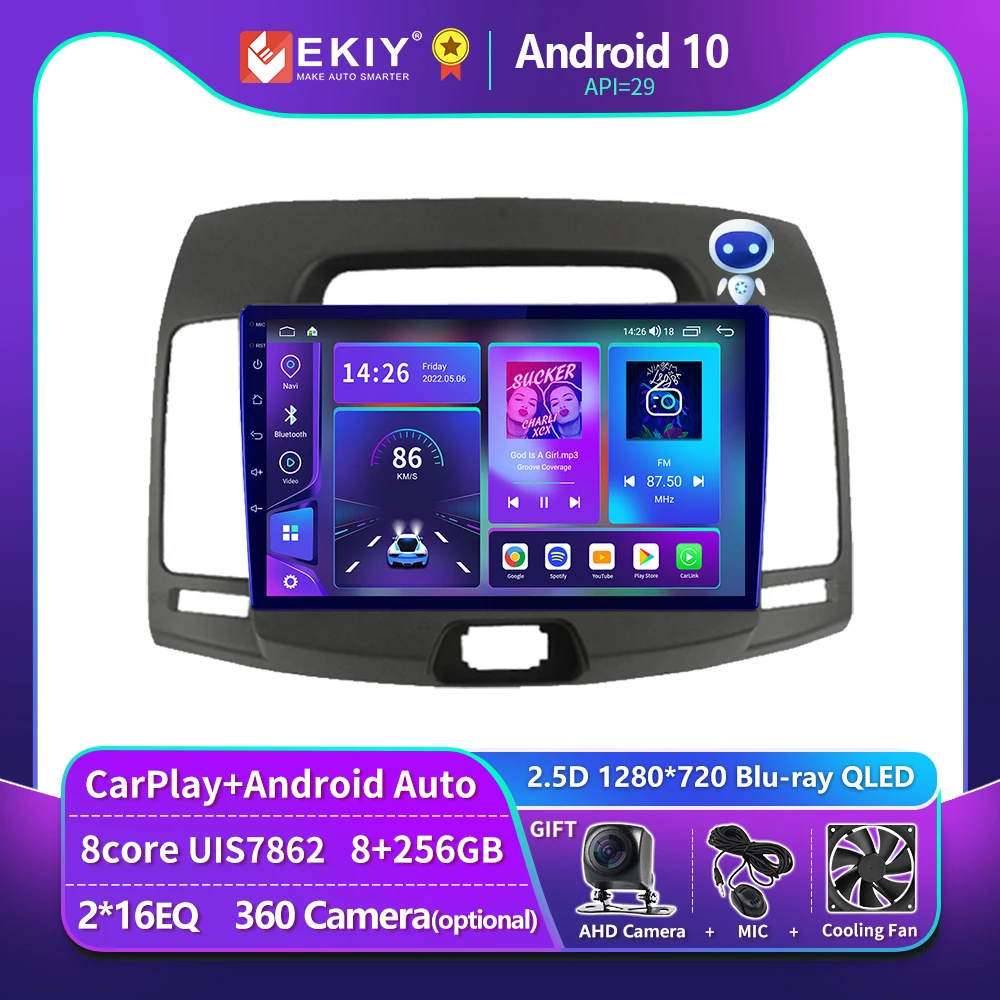 EKIY T900 Android 10 Radio For Hyundai Elantra 4 HD 2006 - 2012 Car Multimedia Video Navigation GPS Smart CarPlay Auto 2 Din DVD
EKIY T900 Android 10 Radio For Hyundai Elantra 4 HD 2006 - 2012 Car Multimedia Video Navigation GPS Smart CarPlay Auto 2 Din DVD