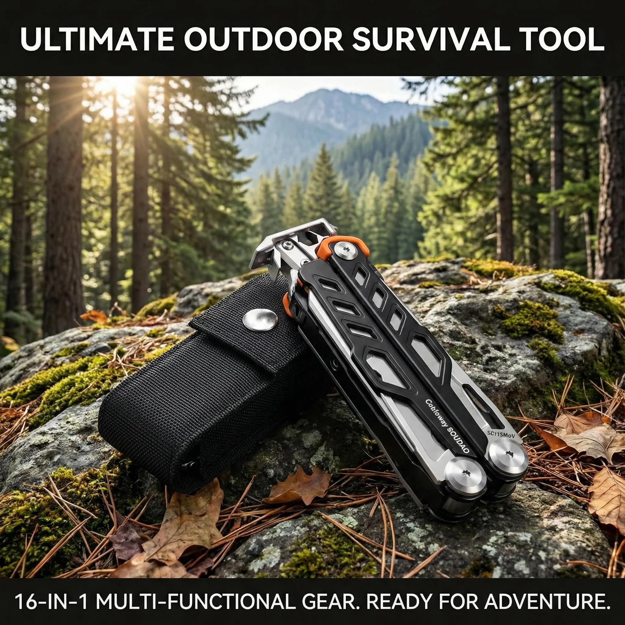 Многофункциональные плоскогубцы — 16-в-1, из нержавеющей стали, карманный многофункциональный инструмент с прочным чехлом, подходит для кемпинга
Многофункциональные плоскогубцы — 16-в-1, из нержавеющей стали, карманный многофункциональный инструмент с прочным чехлом, подходит для кемпинга