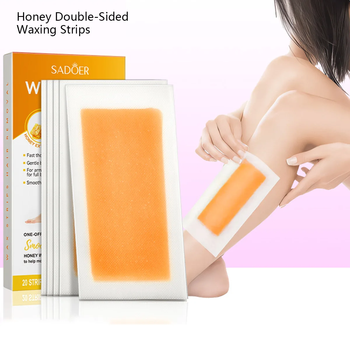 Honey Double-sided Hair Removal Wax Paper for Armpit and Leg Hair, Body Hair Removal
Honey Double-sided Hair Removal Wax Paper for Armpit and Leg Hair, Body Hair Removal