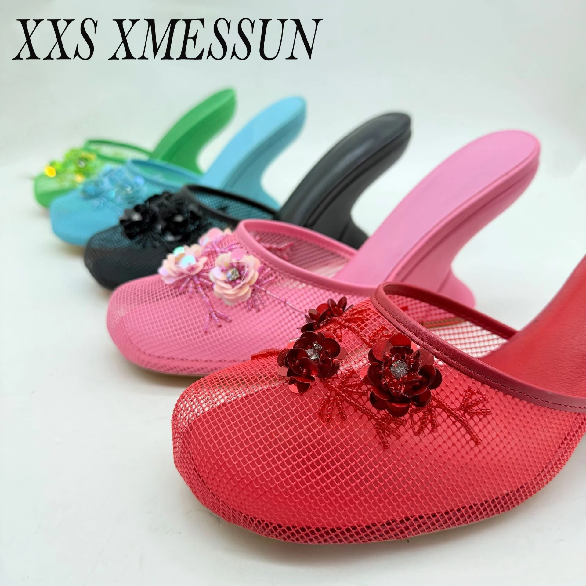 XXS XMESSUN 2026 New Fashion Hollow Flower Baotou Banquet Half Slippers for Women's Outdoor Versatile Slope Heel Fashion Shoes
XXS XMESSUN 2026 New Fashion Hollow Flower Baotou Banquet Half Slippers for Women's Outdoor Versatile Slope Heel Fashion Shoes