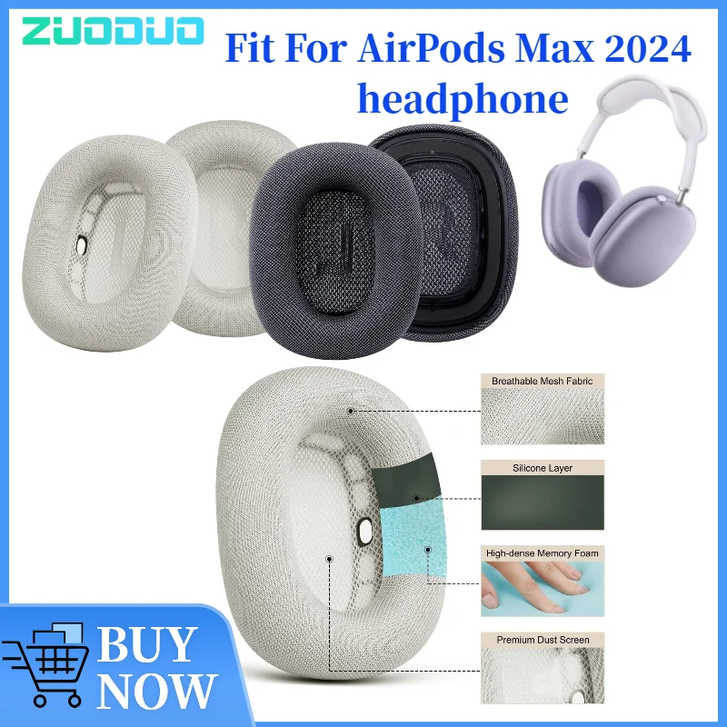 ZUODUO Replacement Ear Pads Cushions for AirPods Max 2024 Headphone comfortable Sponge Soft Foam Cushion Earpads
ZUODUO Replacement Ear Pads Cushions for AirPods Max 2024 Headphone comfortable Sponge Soft Foam Cushion Earpads