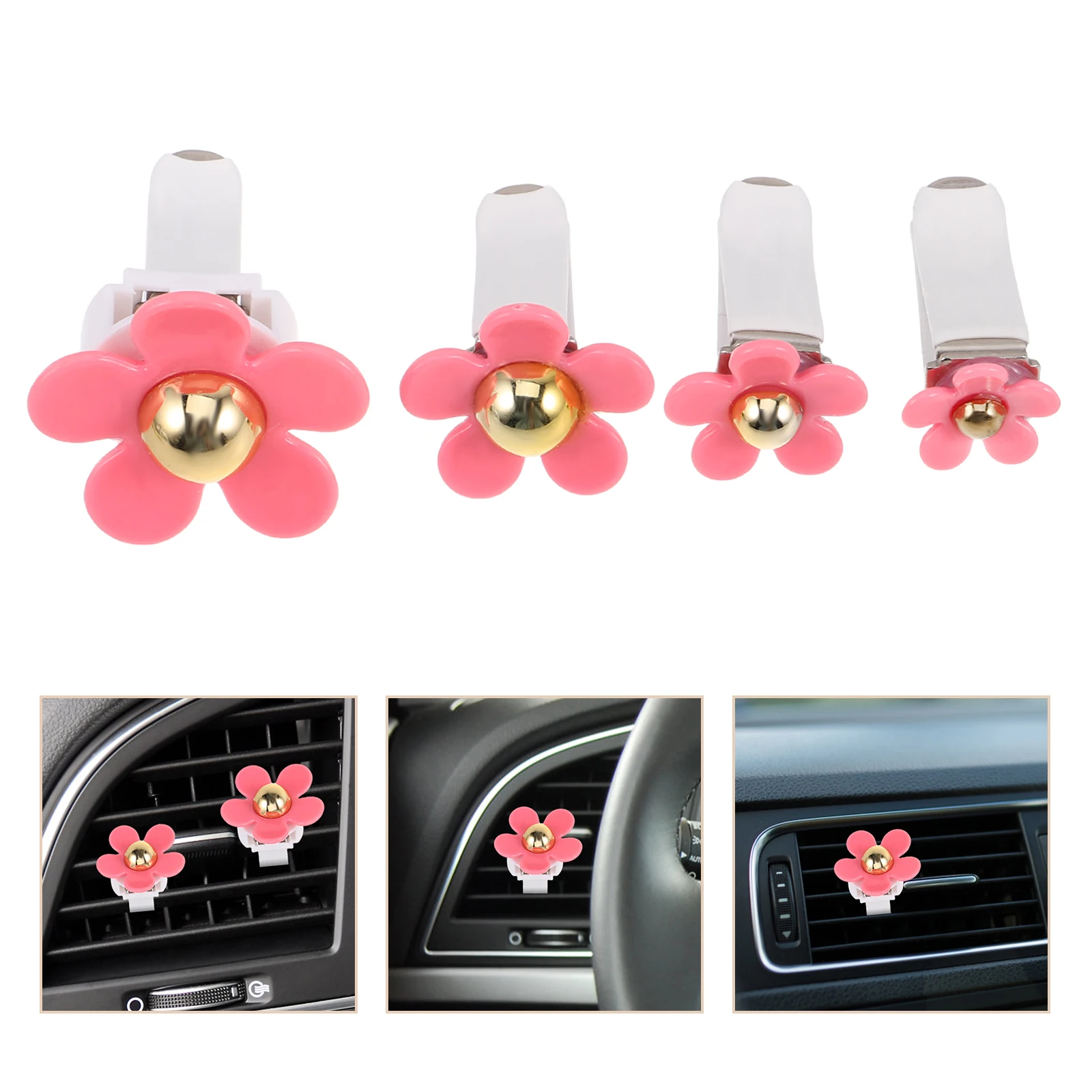 4 Pcs Perfume Clip Air Freshener Cute Daisy Flower Vent Accessories Women Car Decor Aromatherapy Vehicle Fragrance Adjustable
4 Pcs Perfume Clip Air Freshener Cute Daisy Flower Vent Accessories Women Car Decor Aromatherapy Vehicle Fragrance Adjustable
