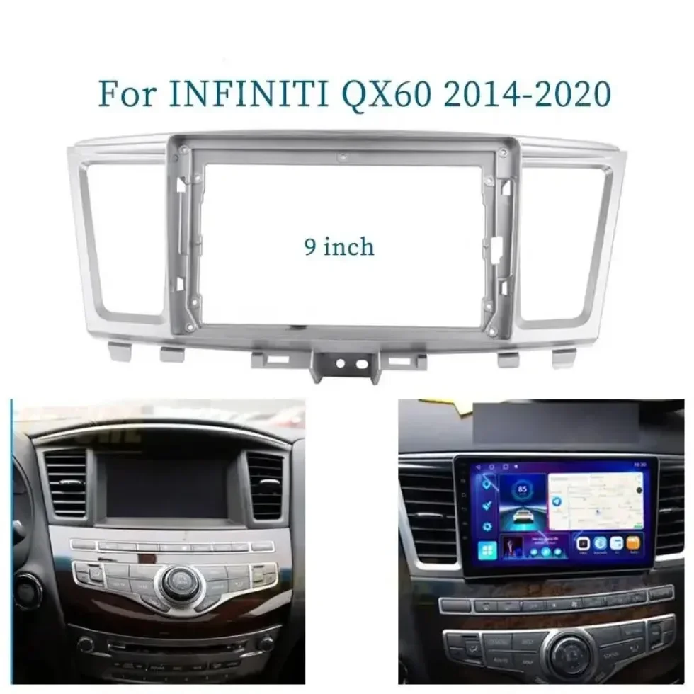 Для Infiniti QX60 JX35 2014-2020 9-дюймовая Автомобильная рамка, адаптер для Android, аксессуары для панели
Для Infiniti QX60 JX35 2014-2020 9-дюймовая Автомобильная рамка, адаптер для Android, аксессуары для панели