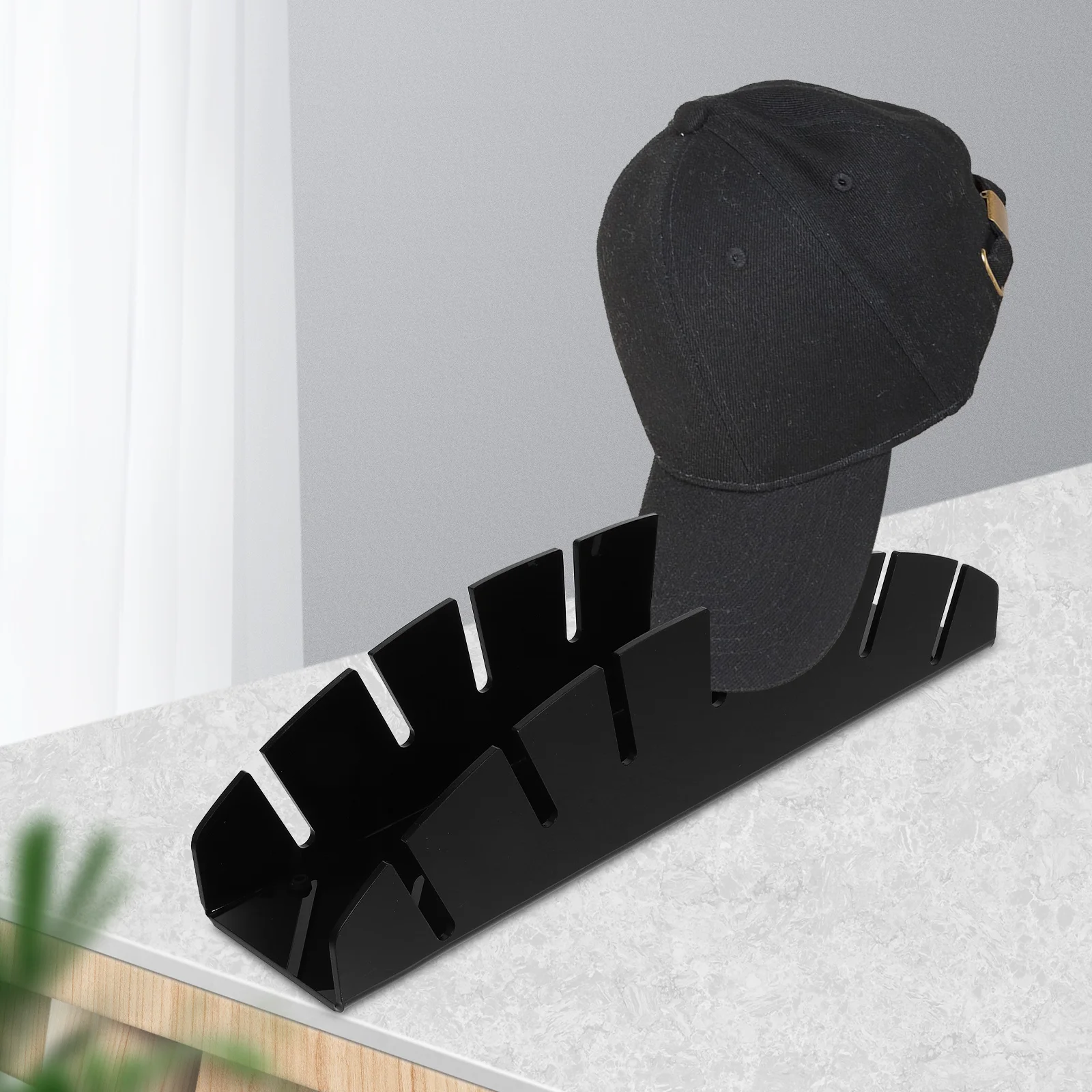 Vintage Style Acrylic Hat Display Stand Desktop Holder for Caps Compact Rack for Shop Home Hat Display Stand
Vintage Style Acrylic Hat Display Stand Desktop Holder for Caps Compact Rack for Shop Home Hat Display Stand