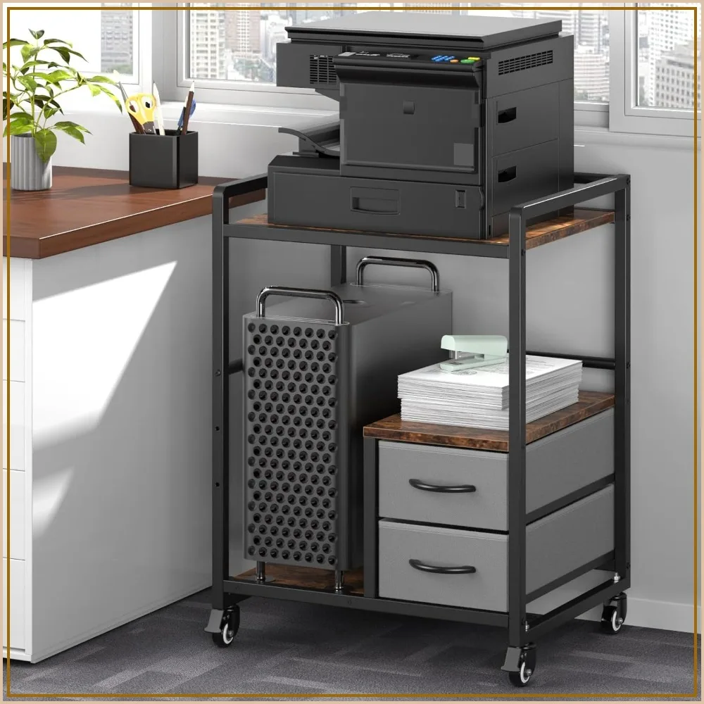 22" x 18.5" Large Printer Stand with Wheels, Mobile Rolling Cart for Home Office, Rustic Brown Storage for Scanner, Fax, CPU, Shredder
22" x 18.5" Large Printer Stand with Wheels, Mobile Rolling Cart for Home Office, Rustic Brown Storage for Scanner, Fax, CPU, Shredder