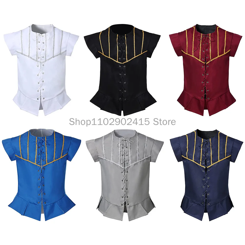 2023 Adult Men Medieval Punk Cosplay Shirt Vintage Renaissance Pirate Viking Knight Costume Nordic Tunic Bandage T-shirt Pant
2023 Adult Men Medieval Punk Cosplay Shirt Vintage Renaissance Pirate Viking Knight Costume Nordic Tunic Bandage T-shirt Pant