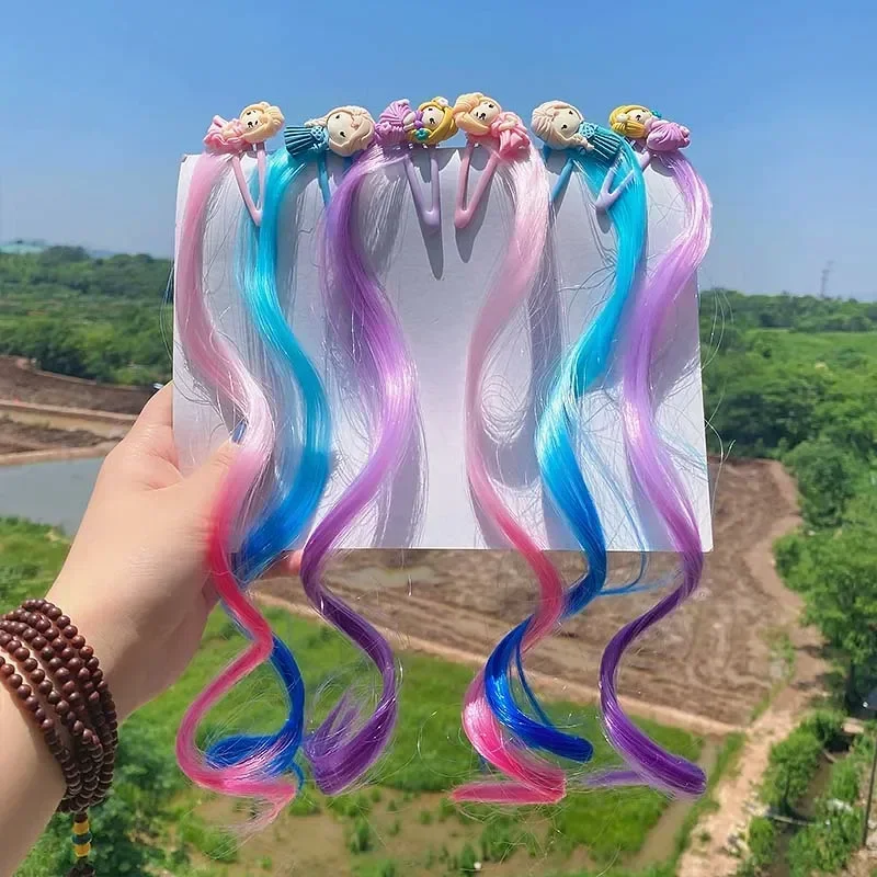 Cute Cartoon Girls BB Clip Princess Gradient Color Hairpin Kids Long Curly Hair Ponytail Holder Hair Clip Fashion Accessories
Cute Cartoon Girls BB Clip Princess Gradient Color Hairpin Kids Long Curly Hair Ponytail Holder Hair Clip Fashion Accessories