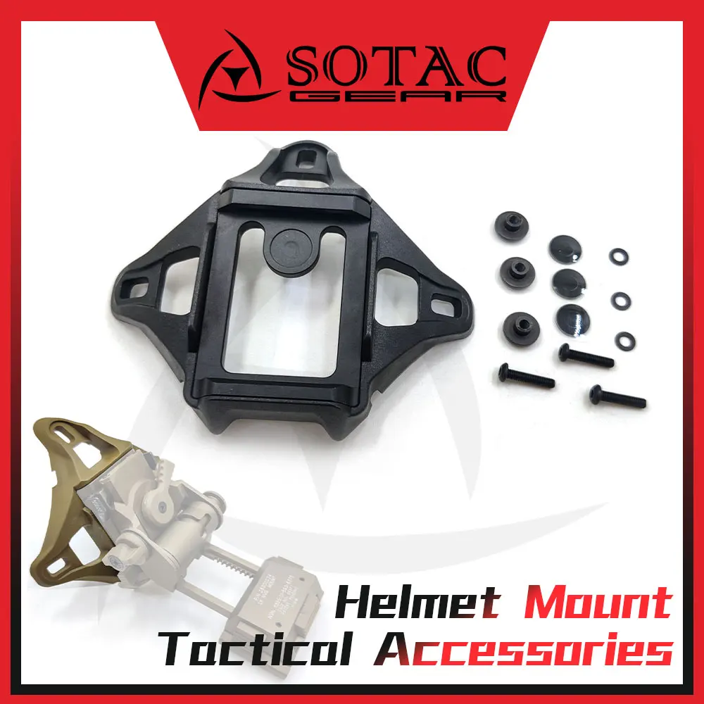 SOTAC GEAR 3-Hole Shroud NVG Helmet Mount Adapter Bracket Hunting Night Vision Mounting Base Tactical Accessories
SOTAC GEAR 3-Hole Shroud NVG Helmet Mount Adapter Bracket Hunting Night Vision Mounting Base Tactical Accessories