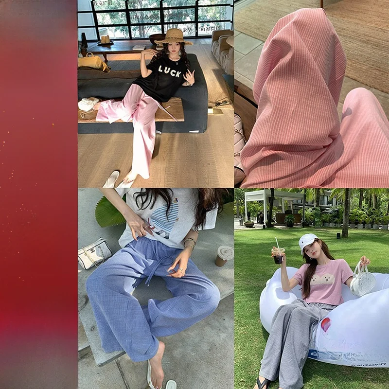 Spring Sale High Waist Wide Leg Drawstring Striped Long Velvet Cotton Loose Feel Air Pants Women Casual Trousers
Spring Sale High Waist Wide Leg Drawstring Striped Long Velvet Cotton Loose Feel Air Pants Women Casual Trousers