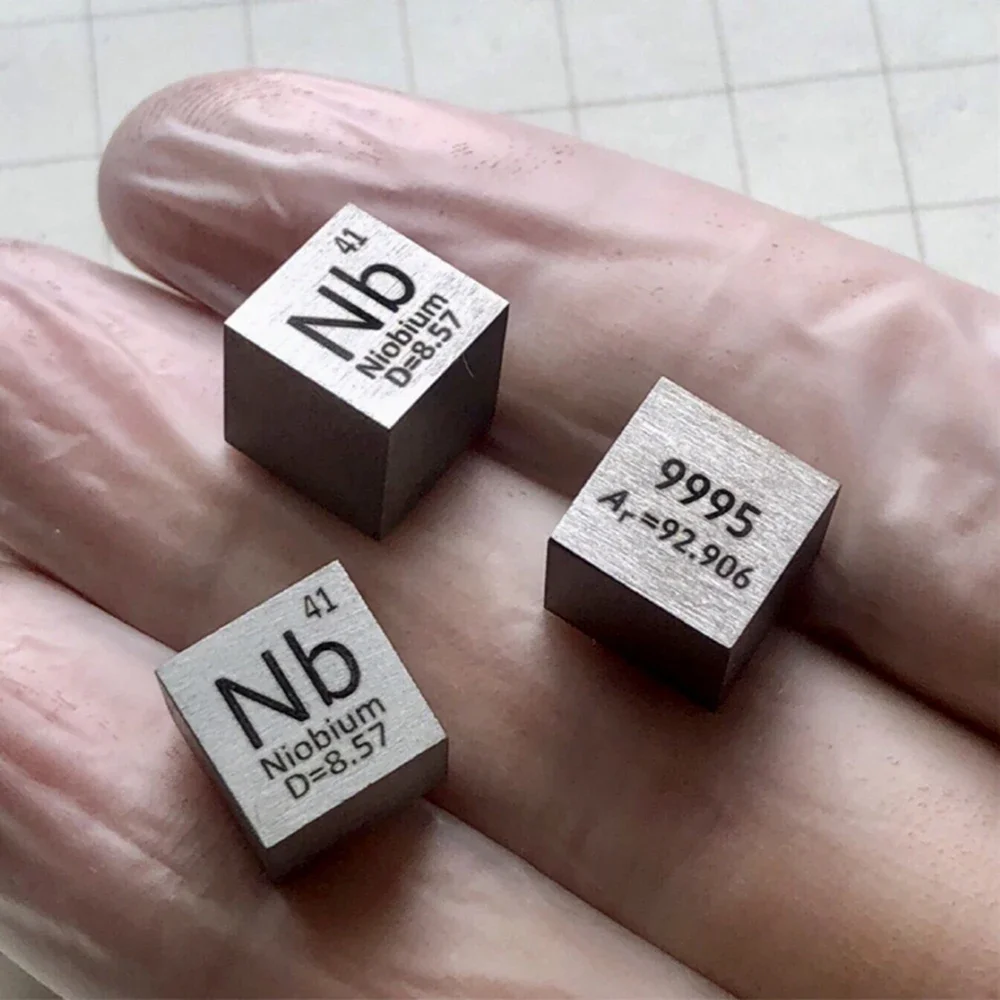 Elemental Cube 10mm Metal Cube of Niobium Titanium Nickel Tungsten Copper for Periodic Table Collection and Gift Display
Elemental Cube 10mm Metal Cube of Niobium Titanium Nickel Tungsten Copper for Periodic Table Collection and Gift Display