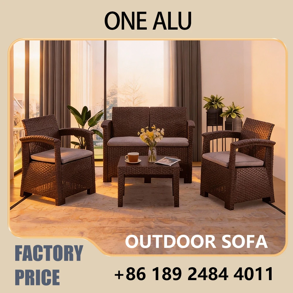 Outdoor Rattan Sofa Set - 4-Seater PE Wicker Patio Furniture for Garden and Balcony
Outdoor Rattan Sofa Set - 4-Seater PE Wicker Patio Furniture for Garden and Balcony