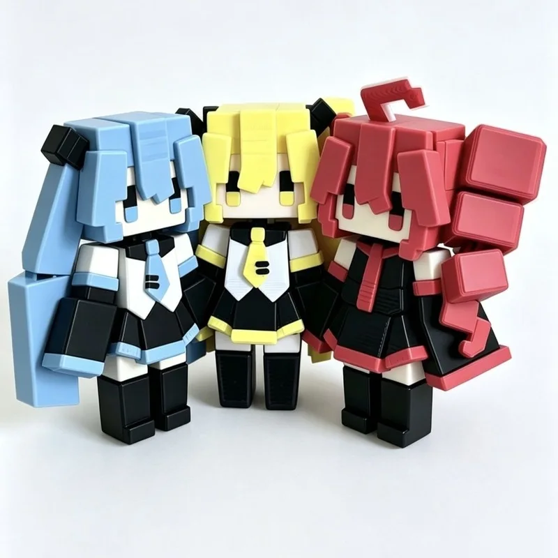 3pcs Vocaloid Pixel Block Figure Set Miku Teto Yabe Cube Block Desktop Collectible Ornament Anime Pvc Statue Art Style Toy Gift
3pcs Vocaloid Pixel Block Figure Set Miku Teto Yabe Cube Block Desktop Collectible Ornament Anime Pvc Statue Art Style Toy Gift