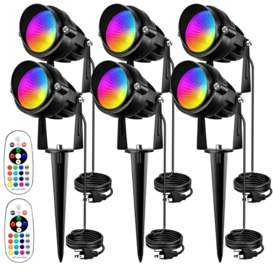Spotlight Outdoor RGB Spot Lights 10W LED Landscape Lights Spot Lights Outdoor with 1 Color Changing for Yard Garden Decor Land
Spotlight Outdoor RGB Spot Lights 10W LED Landscape Lights Spot Lights Outdoor with 1 Color Changing for Yard Garden Decor Land