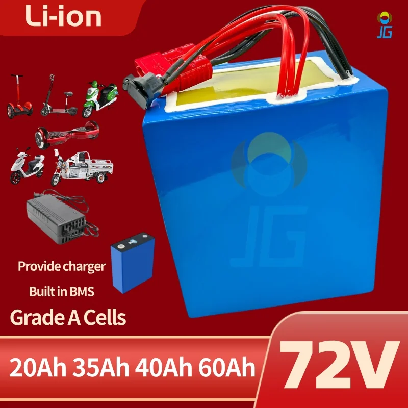 JG 72V 30Ah 40AH 60Ah lithium ion battery pack 50A 100A 150A 200A BMS 3000w 5000w 8000w 12000w go cart Two-wheeled folding car 
JG 72V 30Ah 40AH 60Ah lithium ion battery pack 50A 100A 150A 200A BMS 3000w 5000w 8000w 12000w go cart Two-wheeled folding car