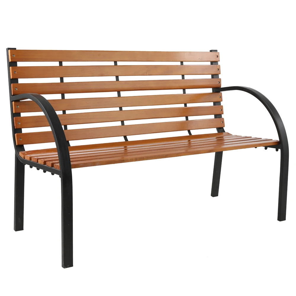 48" Hardwood Slotted Steel Cast Iron Frame Outdoor Patio Garden Bench Park Seat
48" Hardwood Slotted Steel Cast Iron Frame Outdoor Patio Garden Bench Park Seat