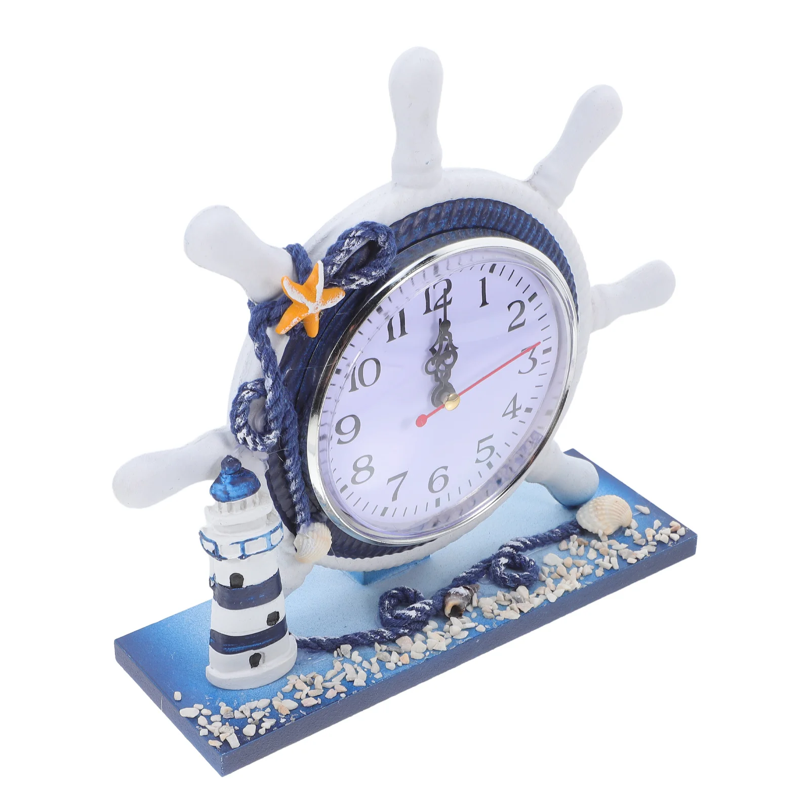 1Pcs Nautical Style Clock Lighthouse Design Artistic Decorative Ornament for Home Desktop Shop Silent Living Room
1Pcs Nautical Style Clock Lighthouse Design Artistic Decorative Ornament for Home Desktop Shop Silent Living Room