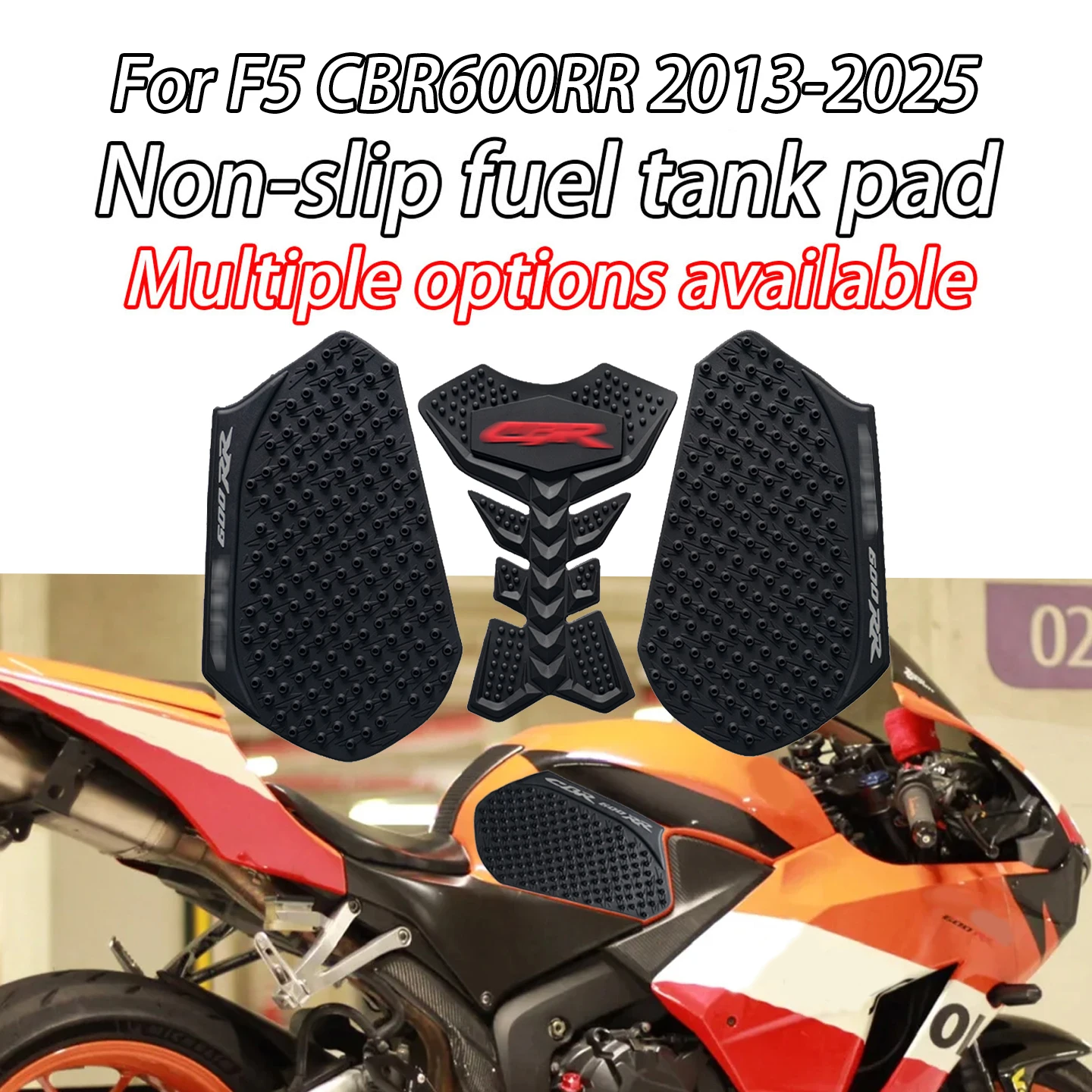 Suitable for Honda F 5 CBR600RR 2013-2025 models Motorcycle Stickers Rubber non-slip pad Fuel tank side decal Modification parts
Suitable for Honda F 5 CBR600RR 2013-2025 models Motorcycle Stickers Rubber non-slip pad Fuel tank side decal Modification parts