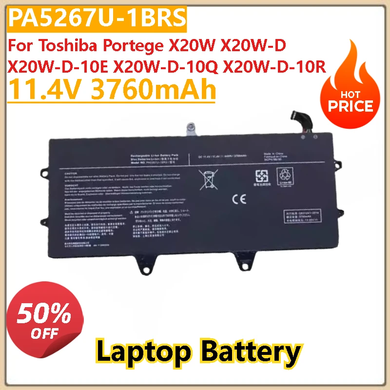 New High Quality 11.4V 3760mAh Laptop Battery PA5267U-1BRS For Toshiba Portege X20W X20W-D-10Q X20W-D-10R X20W-D X20W-D-10E
New High Quality 11.4V 3760mAh Laptop Battery PA5267U-1BRS For Toshiba Portege X20W X20W-D-10Q X20W-D-10R X20W-D X20W-D-10E
