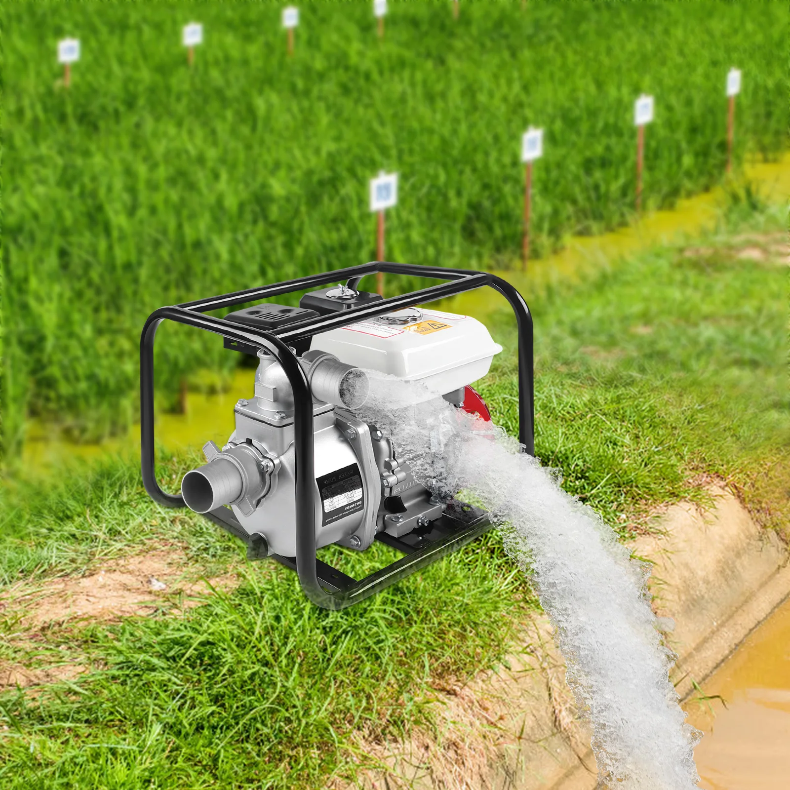 BYMAOCAR Petrol Water Pump, 4 Stroke 6.5HP Engine 7m Suction Head, 210CC Dirty Water Garden Pump for Water Supply& Removal
BYMAOCAR Petrol Water Pump, 4 Stroke 6.5HP Engine 7m Suction Head, 210CC Dirty Water Garden Pump for Water Supply& Removal