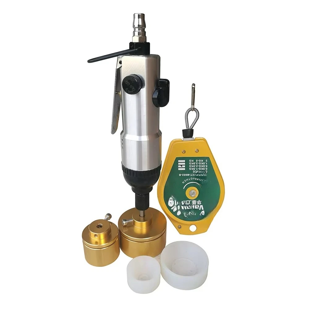 Small Business Pneumatic Capping Machine Handheld Glass/Polyester Bottle Capping Machine