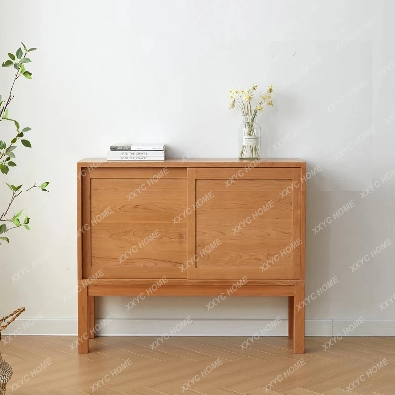 light luxury simple solid wood log wind porch cabinet cherry wood dining side cabinet
light luxury simple solid wood log wind porch cabinet cherry wood dining side cabinet