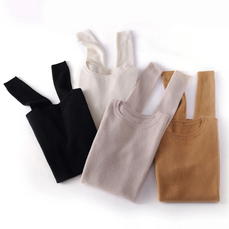 Women 100% Cashmere Sweater O-Neck Pullover Spring Autumn Winter Slim Cashmere Knitwear Soft Warm High Strecth Bottoming Tops
Women 100% Cashmere Sweater O-Neck Pullover Spring Autumn Winter Slim Cashmere Knitwear Soft Warm High Strecth Bottoming Tops