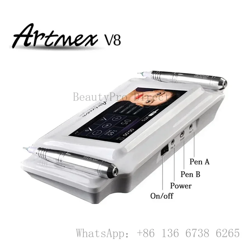 FDA Artmex V8 Permanent Makeup Tattoo Machine Digital Electric Eye Brow Lip Rotary Pen MTS PMU System Makeup Machine 100-240V AC
FDA Artmex V8 Permanent Makeup Tattoo Machine Digital Electric Eye Brow Lip Rotary Pen MTS PMU System Makeup Machine 100-240V AC