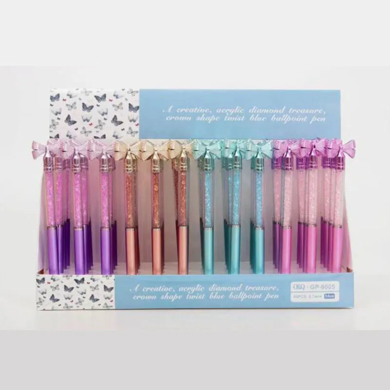48 pcs/lot Fashion Diamond Bow Ballpoint Pen Plastic Ball Pens School Office writing Supplies Stationery Gift wholesale
48 pcs/lot Fashion Diamond Bow Ballpoint Pen Plastic Ball Pens School Office writing Supplies Stationery Gift wholesale