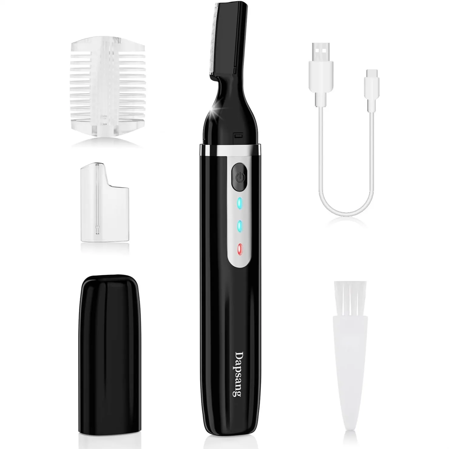 Eyebrow Trimmer, Electric Eyebrow Razor for Women Men, Rechargeable Painless LED Light Facial Hair Shaver with Rinseable Blade
Eyebrow Trimmer, Electric Eyebrow Razor for Women Men, Rechargeable Painless LED Light Facial Hair Shaver with Rinseable Blade