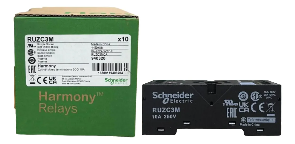 10 pcs RUZC3M socket, Harmony Electromechanical Relays
10 pcs RUZC3M socket, Harmony Electromechanical Relays