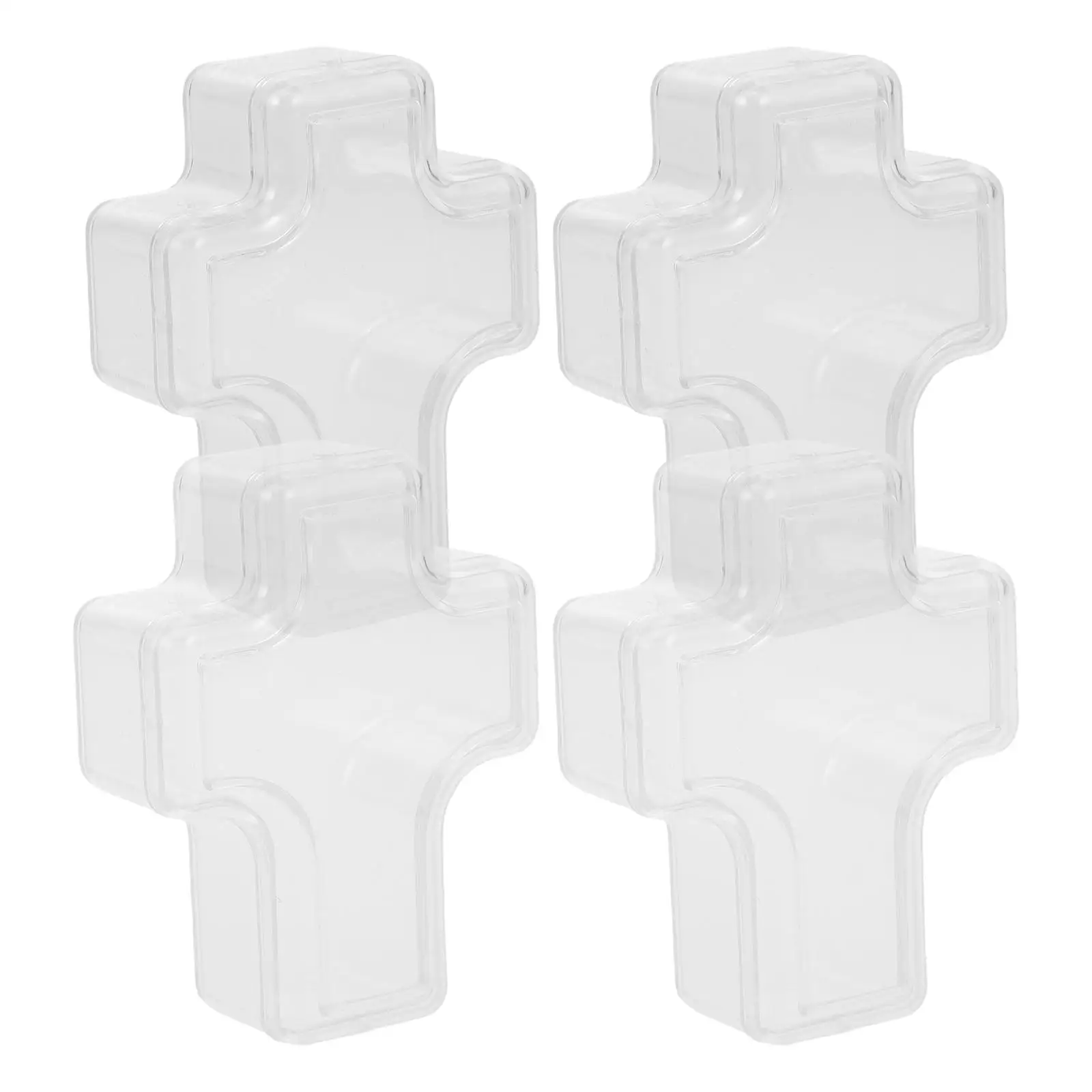 4 Pcs Clear Cross Shaped Jewelry Organizer Box For Necklaces Bracelets Transparent Plastic Storage Case For Travel And Home Use
4 Pcs Clear Cross Shaped Jewelry Organizer Box For Necklaces Bracelets Transparent Plastic Storage Case For Travel And Home Use