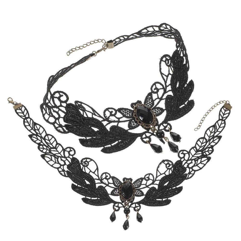 2pcs Black Adjustable Punk Choker Necklaces Women Lace Costume Jewelry Wedding Party Decorative Long Lasting Durable
2pcs Black Adjustable Punk Choker Necklaces Women Lace Costume Jewelry Wedding Party Decorative Long Lasting Durable