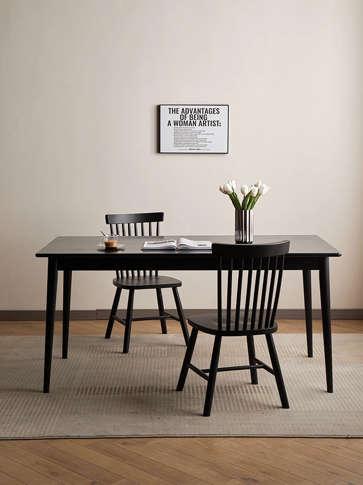 Solid wood dining table chair Windsor chair simple modern living room casual backrest stool
Solid wood dining table chair Windsor chair simple modern living room casual backrest stool