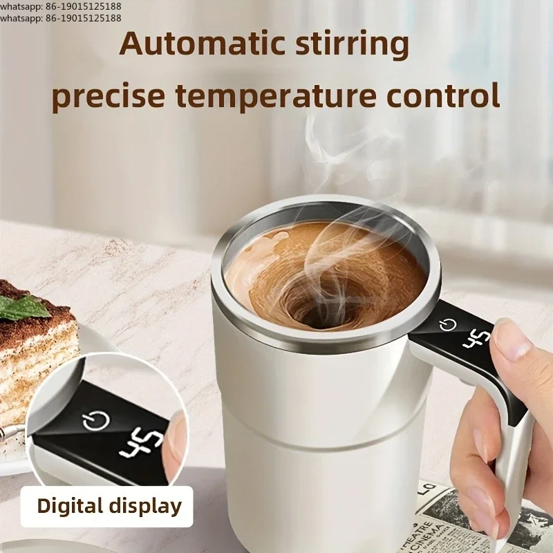 Smart mixing coffee cup LED display|USB charging|magnetic mixing function
Smart mixing coffee cup LED display|USB charging|magnetic mixing function